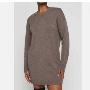Reformation | Henrietta Taupe 100% Cashmere Sweater Mini Dress